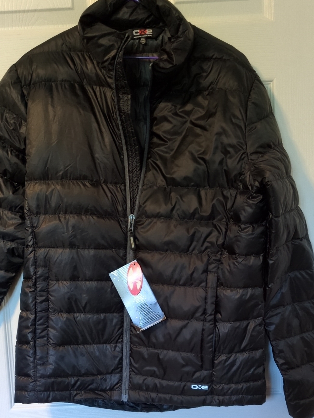 CX2 Black Men's Quilted Puffer Jacket